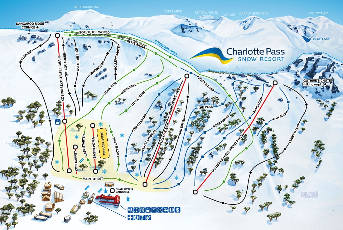 Charlotte Pass Village Map