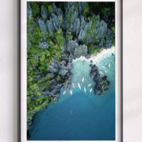 12 El Nido Secret Beach – Drone Print