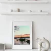 19 White Beach Moalboal Sunset Print