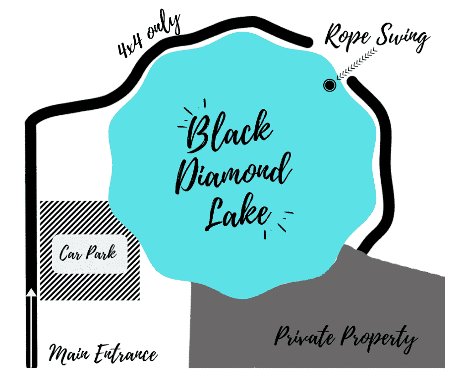 Black Diamond Lake Map