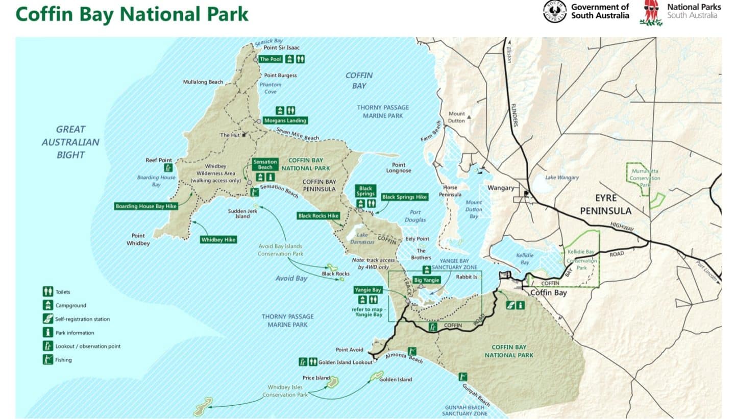 Coffin Bay National Park Map