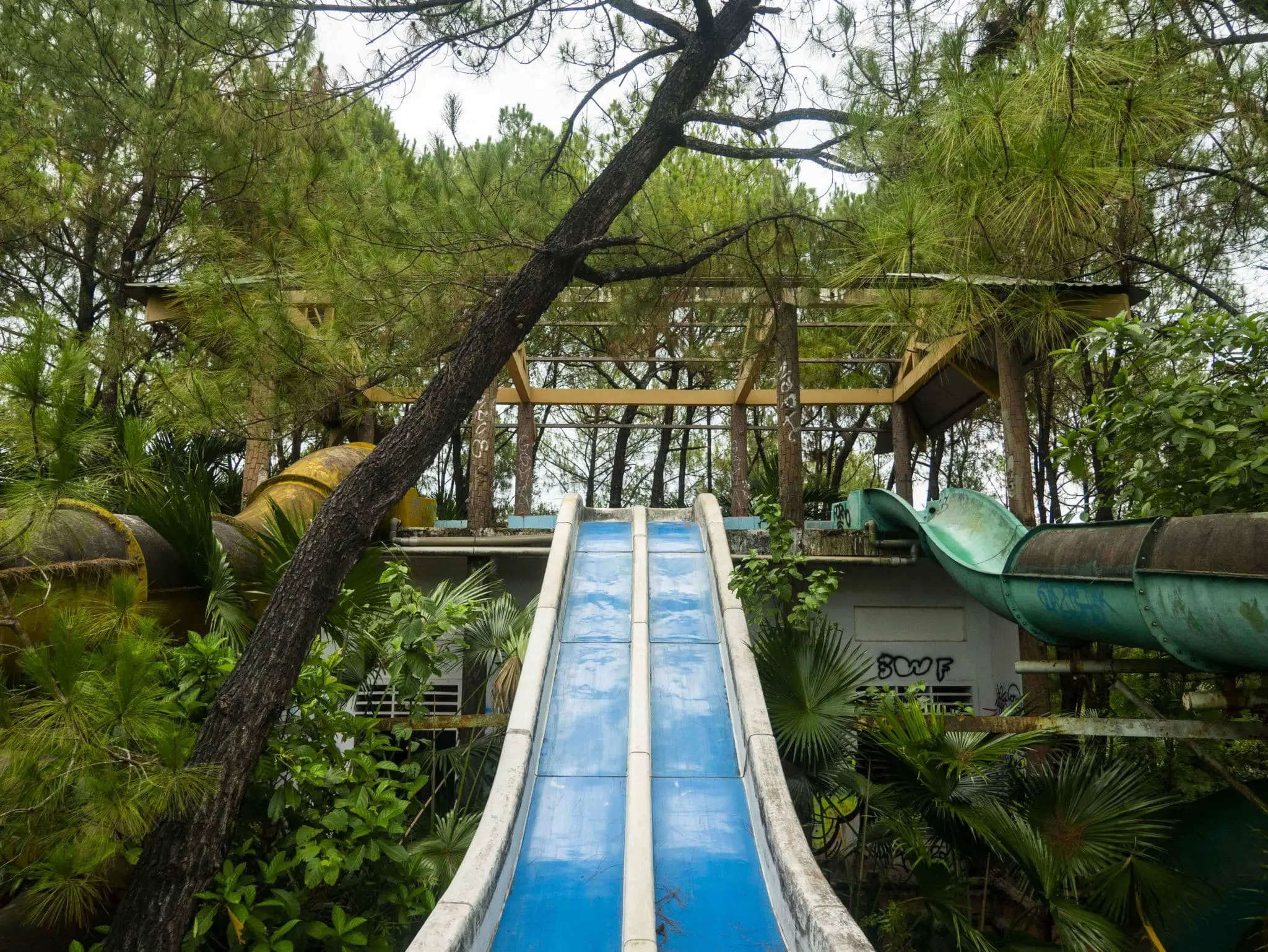 Abandoned Water Park slides