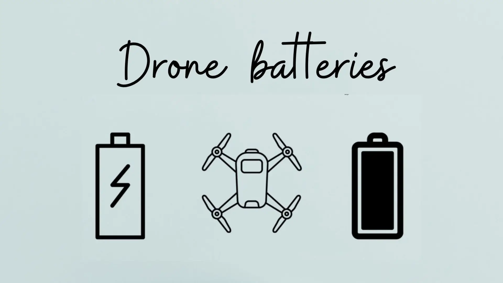 Mini drone batteries